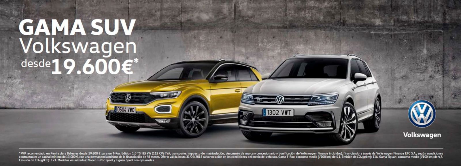 ofertas nuevos coches suv volkswagen en Auvol Bilbao y Sestao